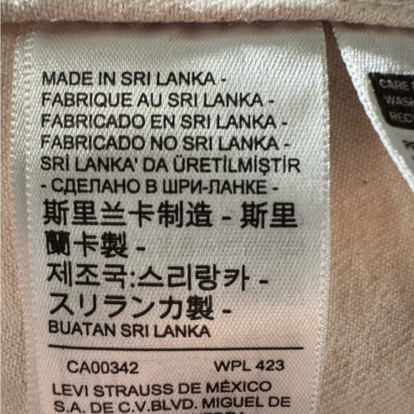 Levi’s Fresh Hendrix Pastel Pink Overalls Dress / Jumper Size XL 100% Cotton - Picture 15 of 16